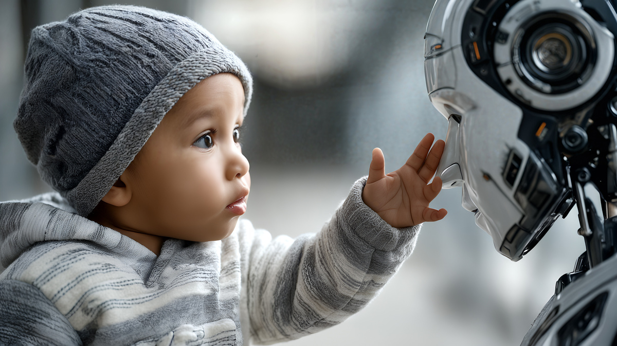 Bébé et robot