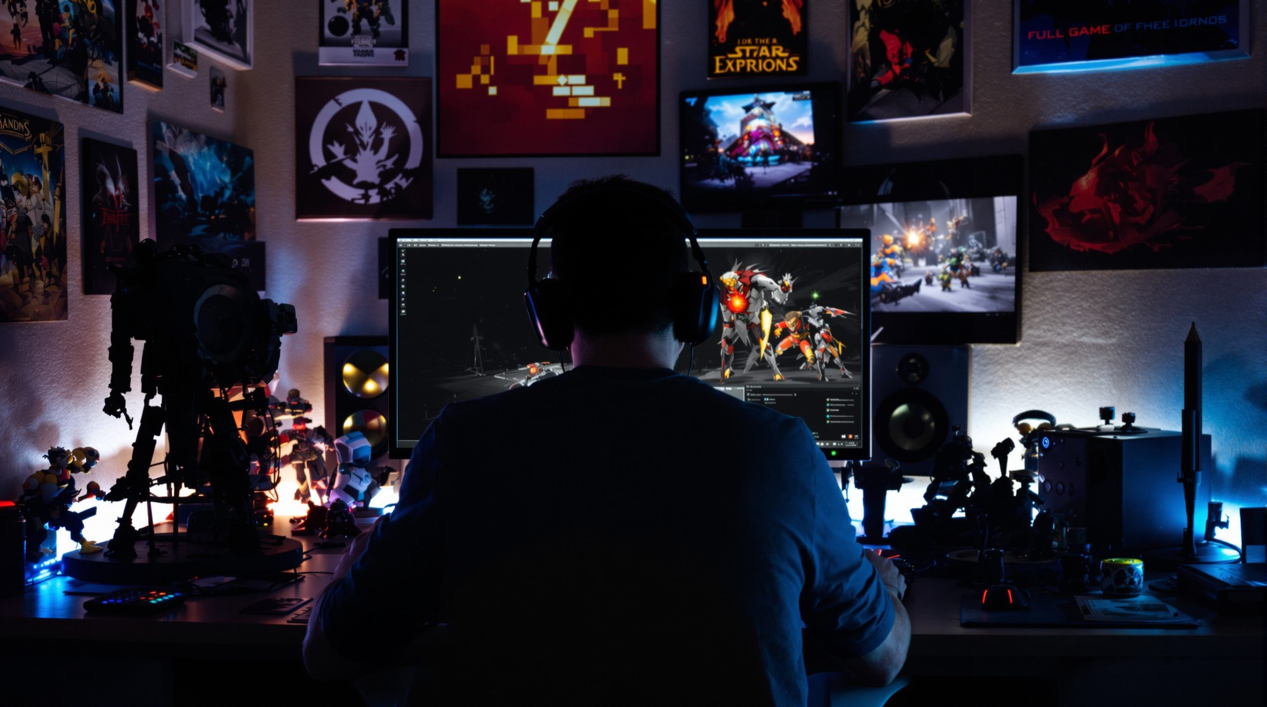 Studio de création de jeux vidéo.