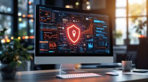 Écran d'ordinateur et cybersécurité